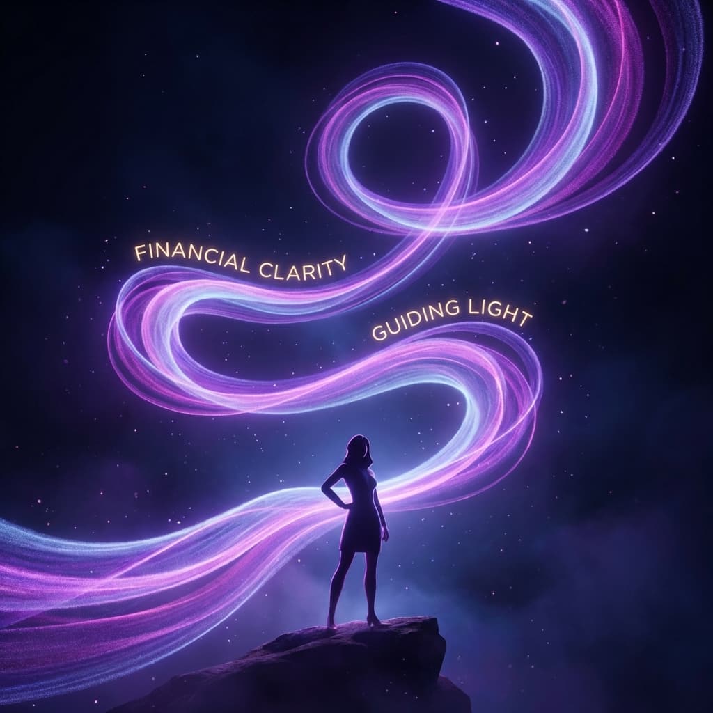 A confident woman looking at her financial future pathway